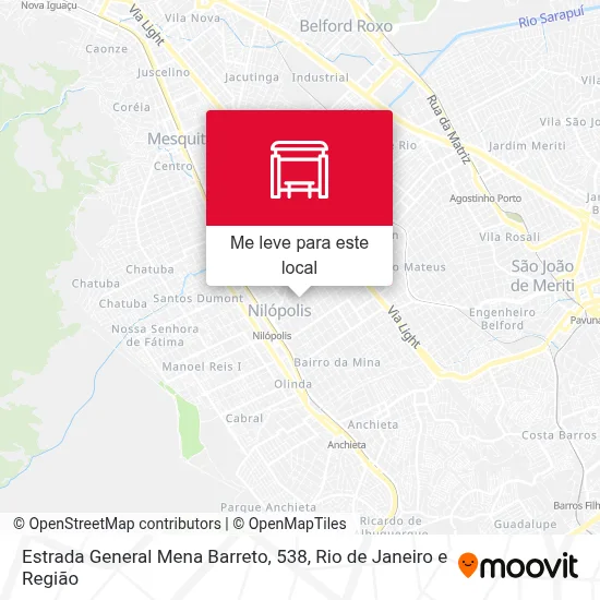 Estrada General Mena Barreto, 538 mapa