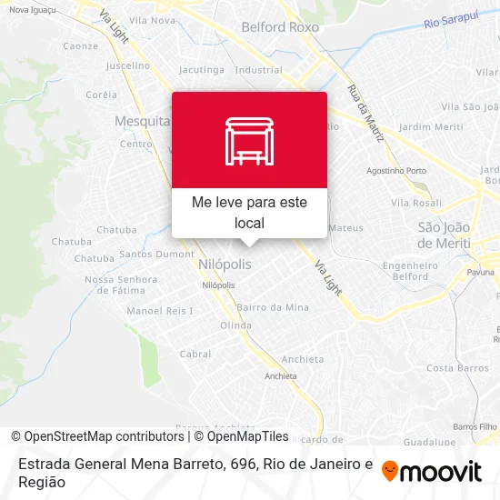 Estrada General Mena Barreto, 696 mapa