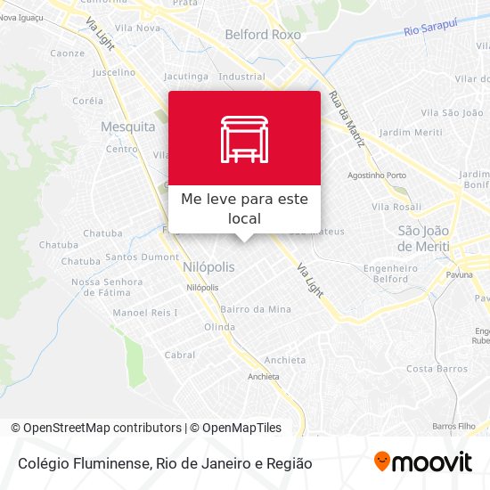 Colégio Fluminense mapa
