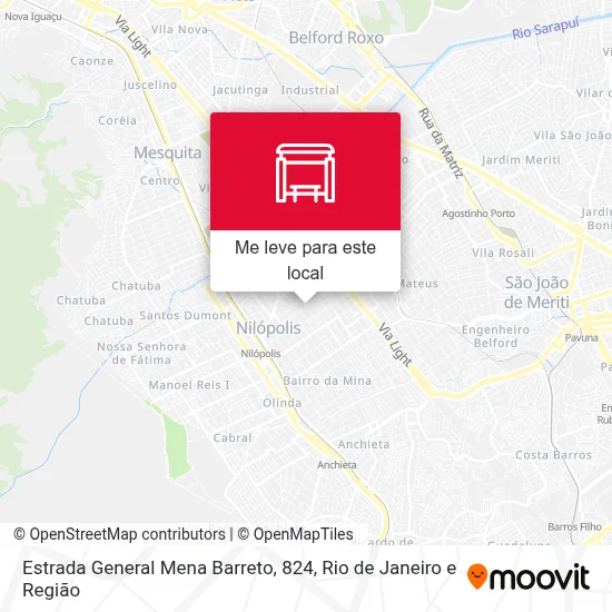 Estrada General Mena Barreto, 824 mapa