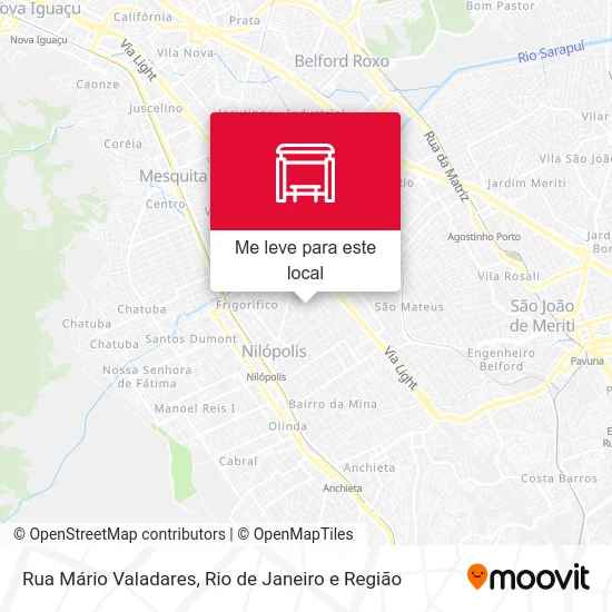 Rua Mário Valadares mapa