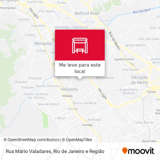 Rua Mário Valadares mapa
