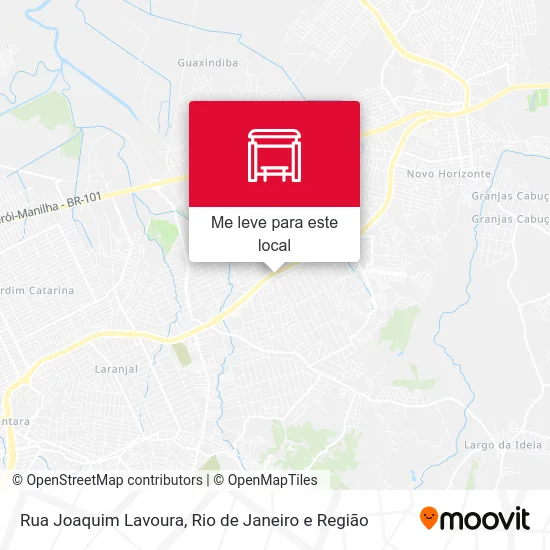 Rua Joaquim Lavoura mapa