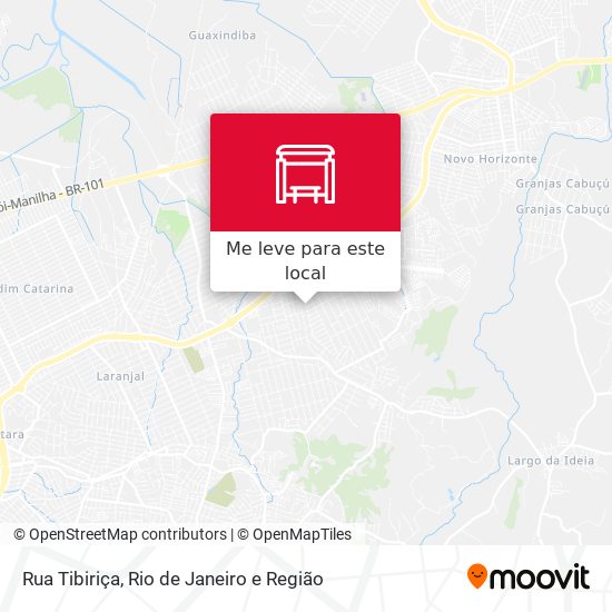 Rua Tibiriça mapa