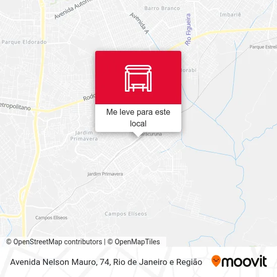 Avenida Nelson Mauro, 74 mapa