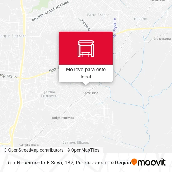 Rua Nascimento E Silva, 182 mapa