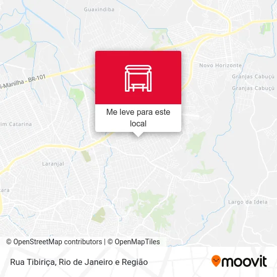 Rua Tibiriça mapa