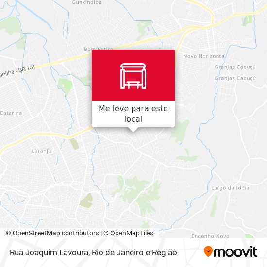 Rua Joaquim Lavoura mapa