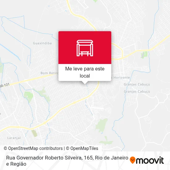 Rua Governador Roberto Silveira, 165 mapa