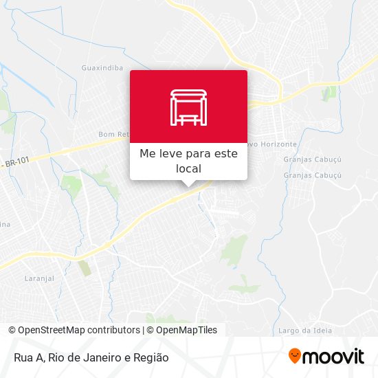 Rua A mapa