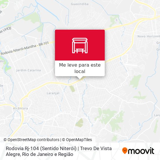 Rodovia Rj-104 (Sentido Niterói) | Trevo De Vista Alegre mapa