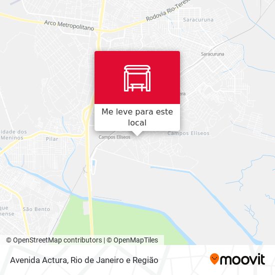 Avenida Actura mapa