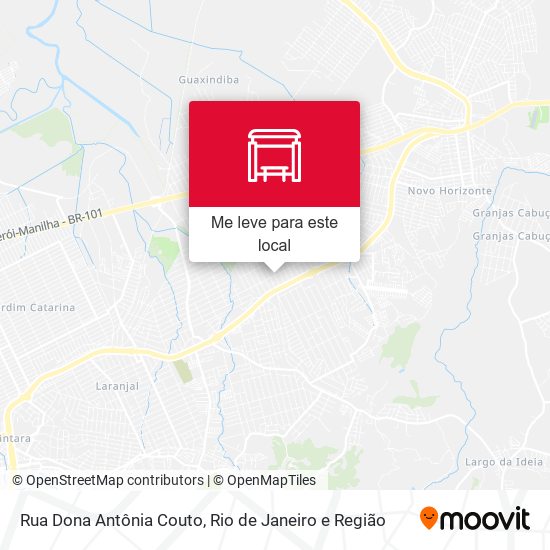 Rua Dona Antônia Couto mapa