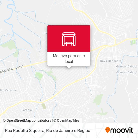 Rua Rodolfo Siqueira mapa