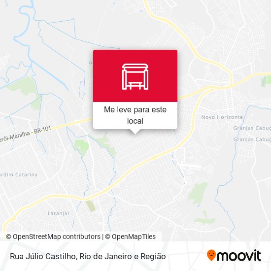 Rua Júlio Castilho mapa