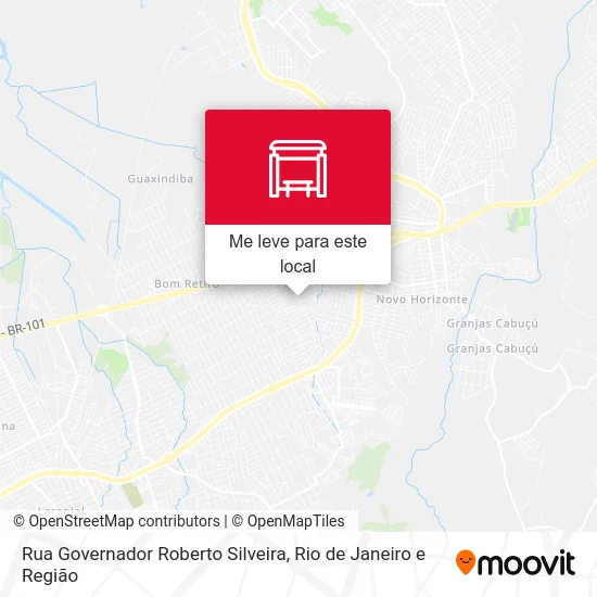 Rua Governador Roberto Silveira mapa
