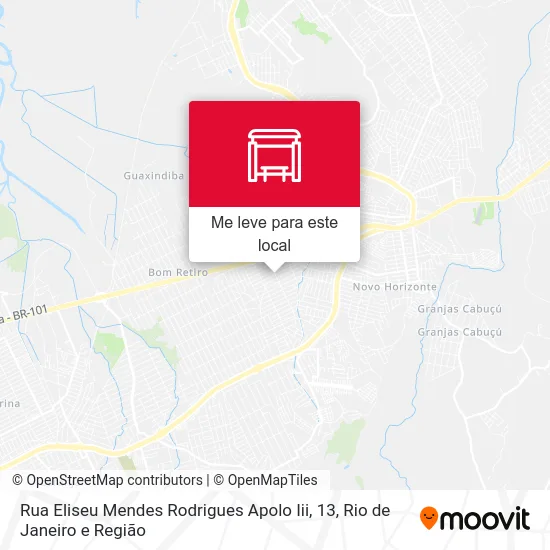 Rua Eliseu Mendes Rodrigues Apolo Iii, 13 mapa