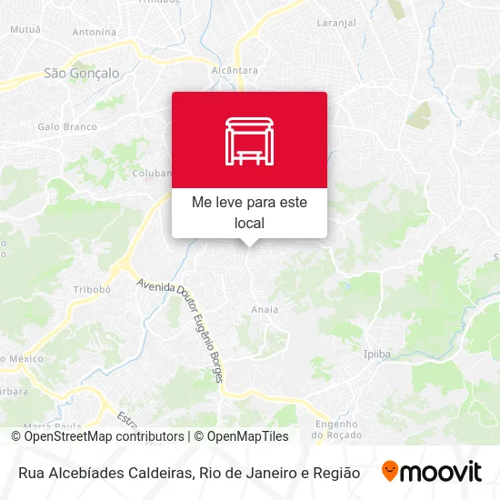 Rua Alcebíades Caldeiras mapa