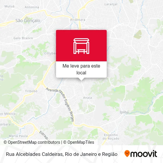 Rua Alcebíades Caldeiras mapa