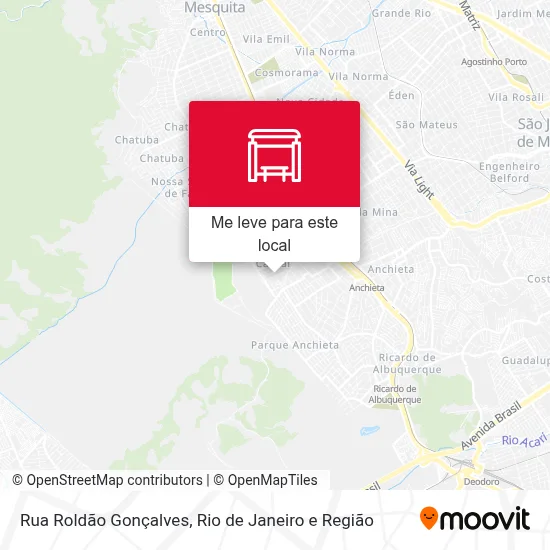 Rua Roldão Gonçalves mapa