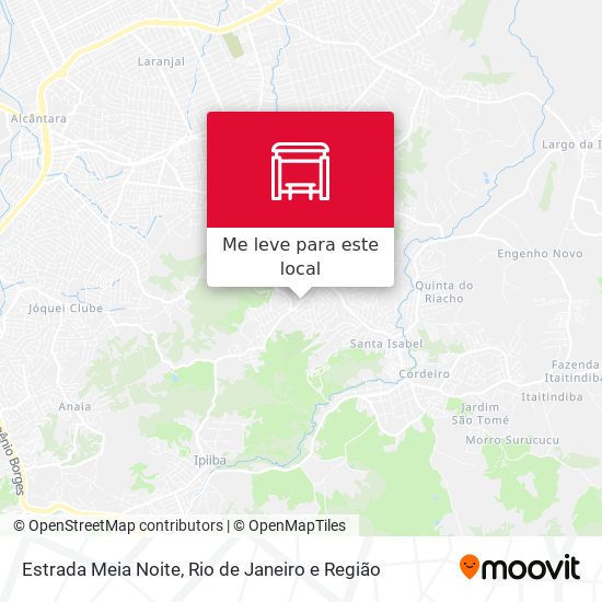 Estrada Meia Noite mapa