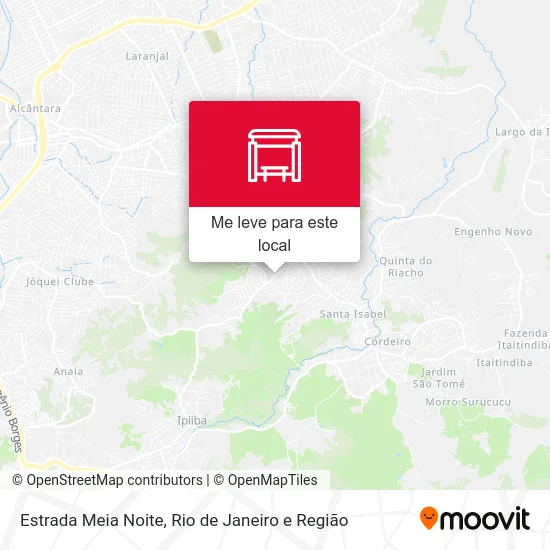 Estrada Meia Noite mapa