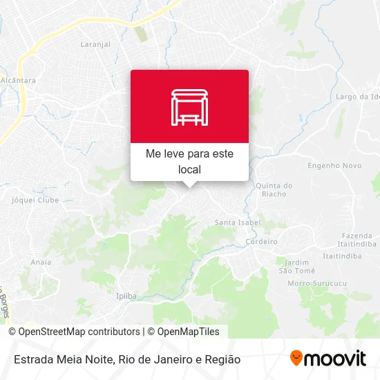 Estrada Meia Noite mapa