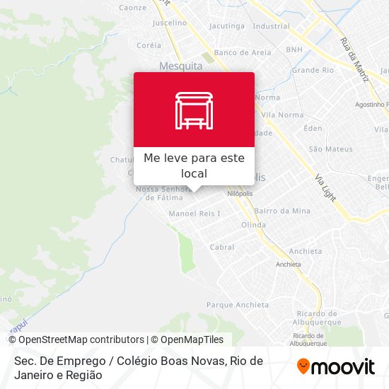 Sec. De Emprego / Colégio Boas Novas mapa