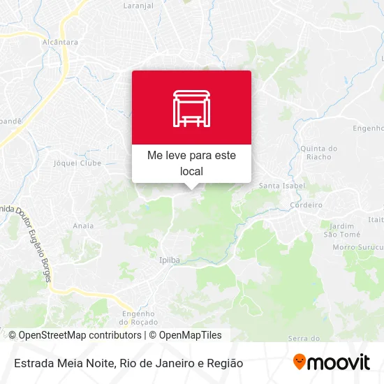 Estrada Meia Noite mapa