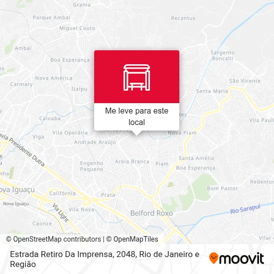 Estrada Retiro Da Imprensa, 2048 mapa