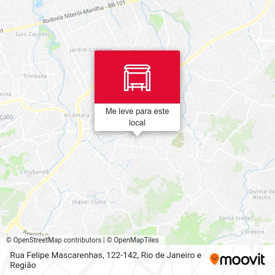 Rua Felipe Mascarenhas, 122-142 mapa