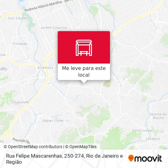 Rua Felipe Mascarenhas, 250-274 mapa
