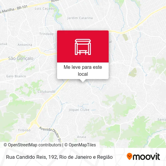 Rua Candido Reis, 192 mapa