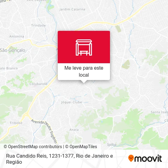 Rua Candido Reis, 1231-1377 mapa