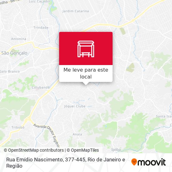 Rua Emídio Nascimento, 377-445 mapa