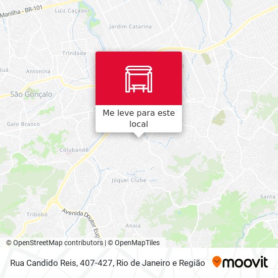 Rua Candido Reis, 407-427 mapa