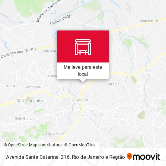 Avenida Santa Catarina, 216 mapa
