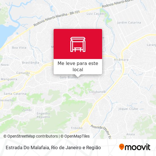 Estrada Do Malafaia mapa