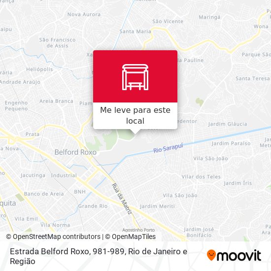 Estrada Belford Roxo, 981-989 mapa