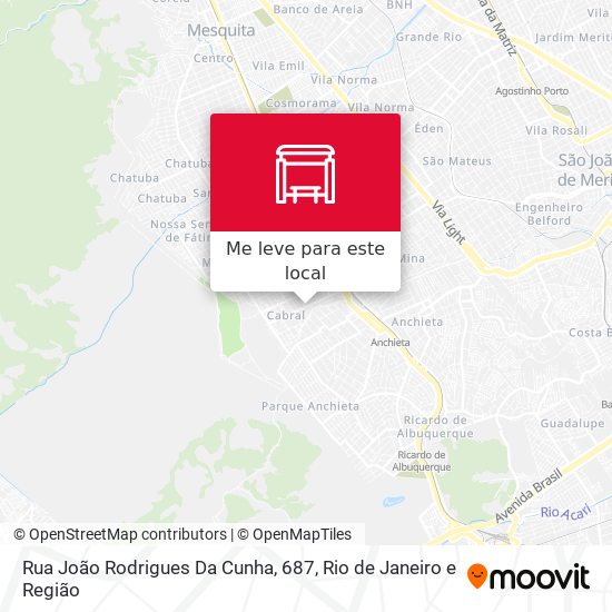 Rua João Rodrigues Da Cunha, 687 mapa