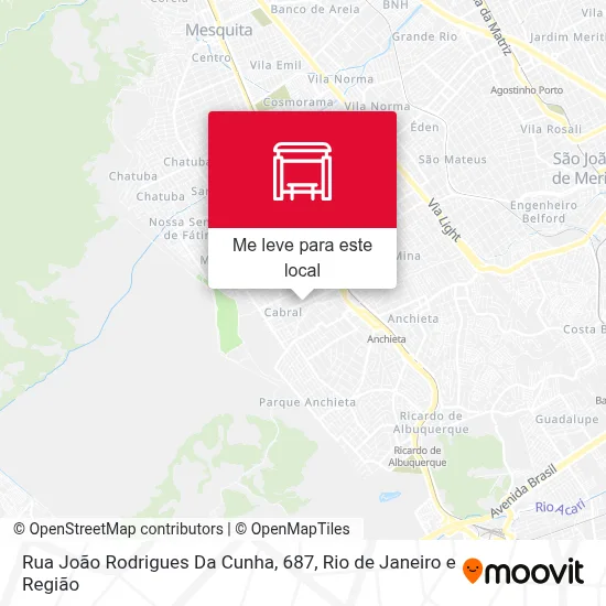 Rua João Rodrigues Da Cunha, 687 mapa
