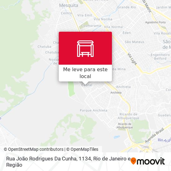 Rua João Rodrigues Da Cunha, 1134 mapa