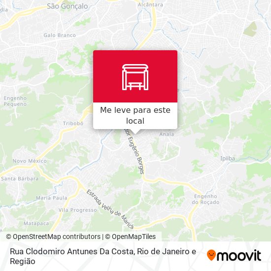 Rua Clodomiro Antunes Da Costa mapa