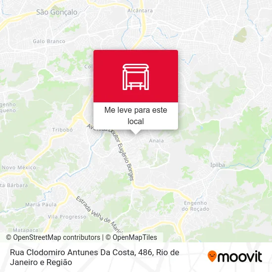Rua Clodomiro Antunes Da Costa, 486 mapa