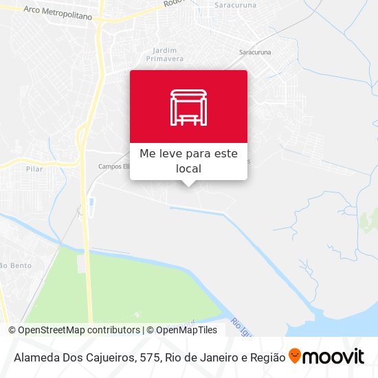 Alameda Dos Cajueiros, 575 mapa