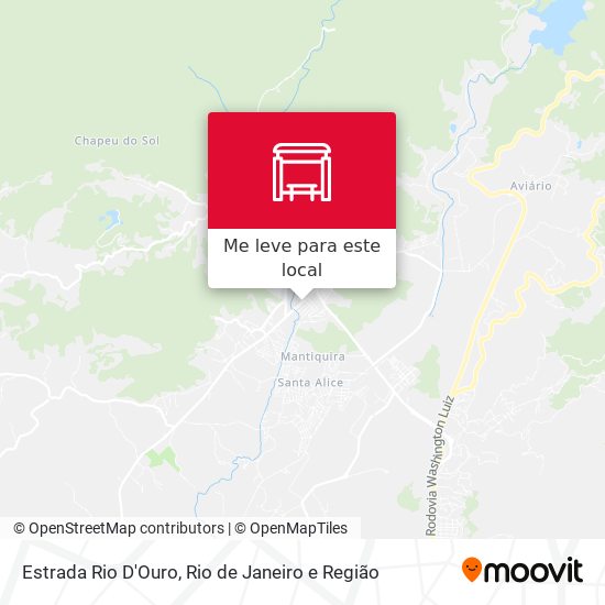 Estrada Rio D'Ouro mapa