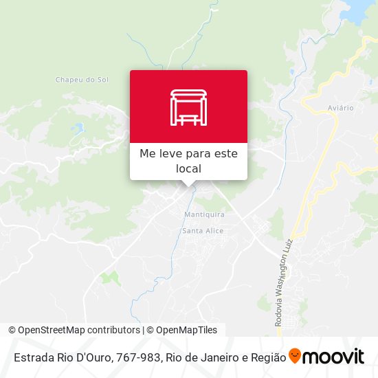 Estrada Rio D'Ouro, 767-983 mapa