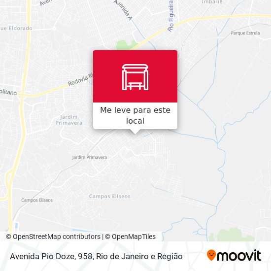 Avenida Pio Doze, 958 mapa