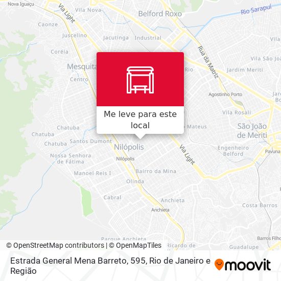 Estrada General Mena Barreto, 595 mapa