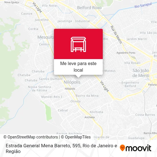 Estrada General Mena Barreto, 595 mapa